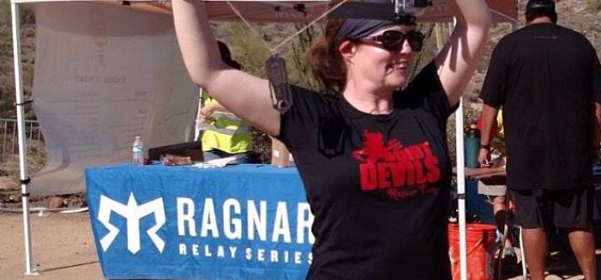 Fit4Life’s Jan Rice at Ragnar Trail Relay 2015, McDowell Mountain, Arizona