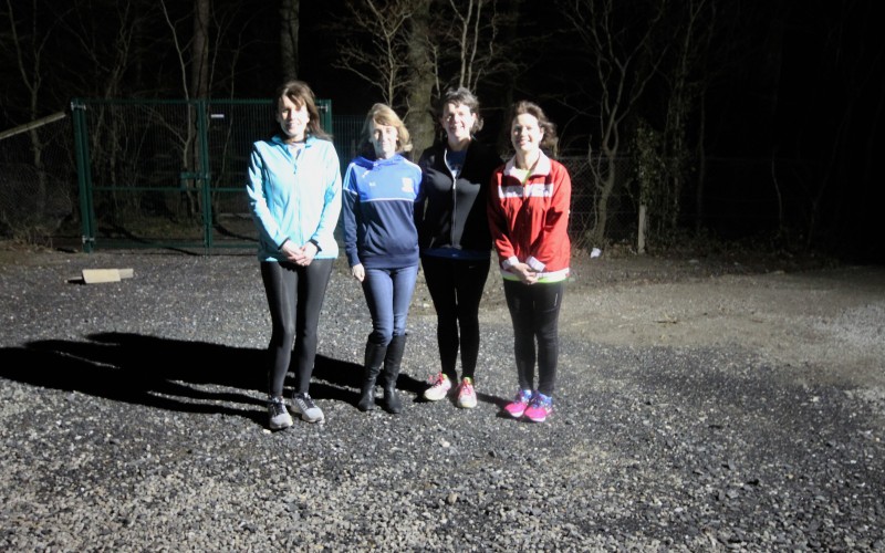 Our Raheny 5 Milers celebrating with our GOLD winning ladies’ team at Tuesday night’s training session.