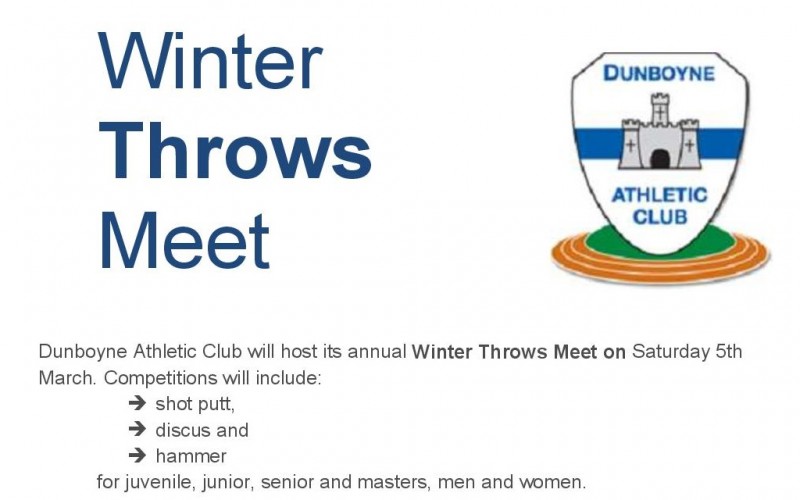 Winter Throws Meet Tomorrow, March 5th