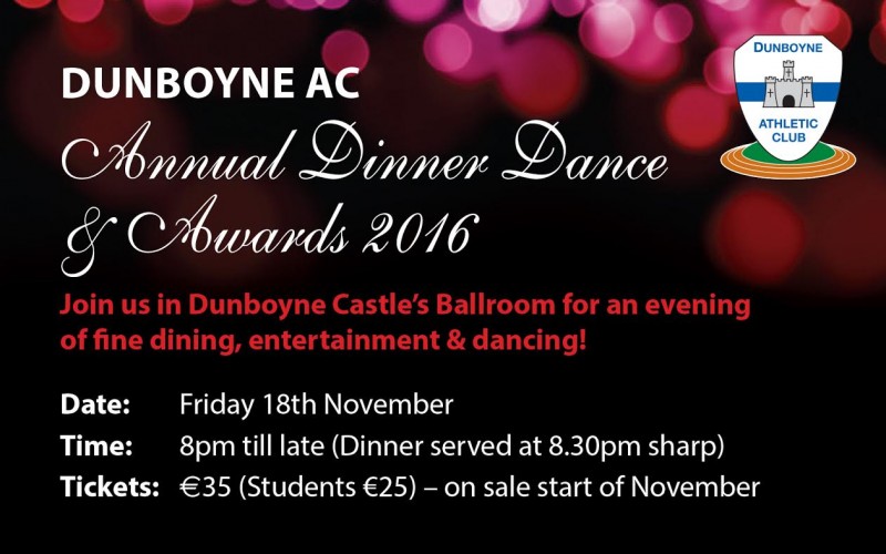 Dinner Dance and Awards 2016 – save the date!