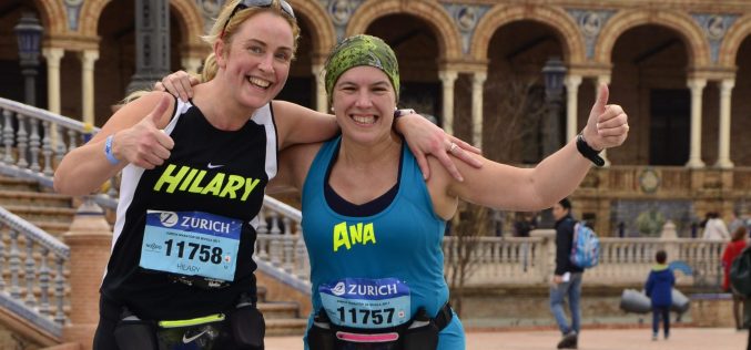 F4L’s Hilary and Ana at the Seville Marathon, 19th February 2017