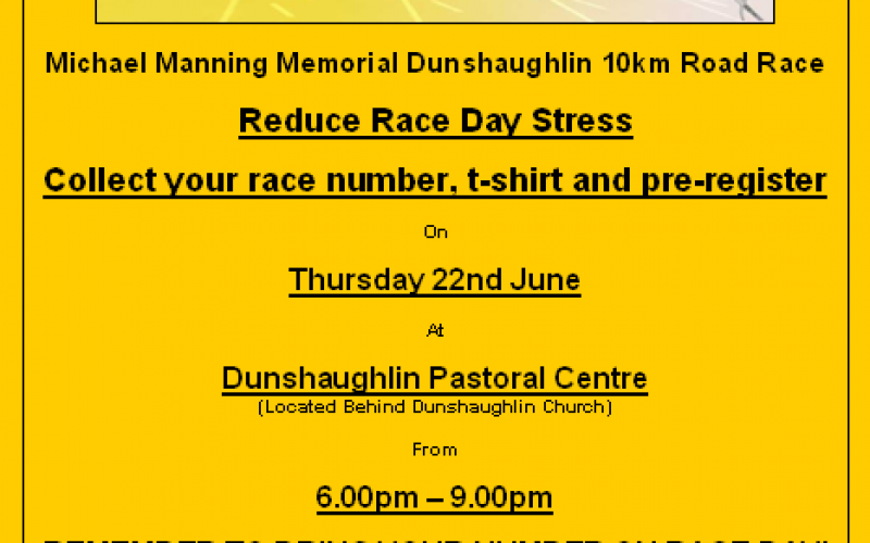 Dunshaughlin 10k race – Collection info