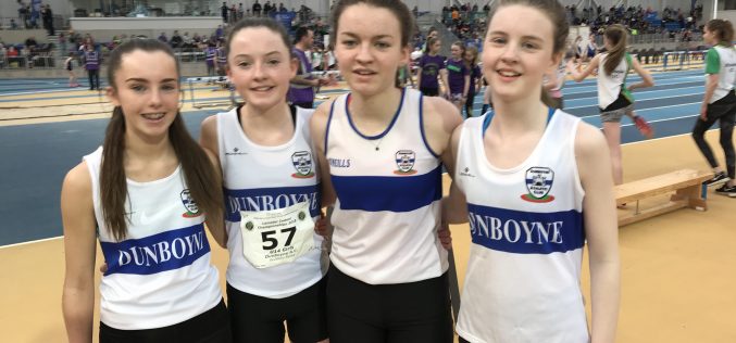 Day 3 of the Leinster Indoor Championships was the day for our juvenile and fit for youth athletes to compete in relays.