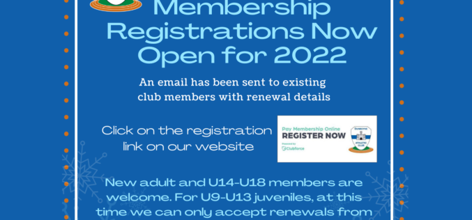 Dunboyne AC Membership Registrations Now Open for 2022