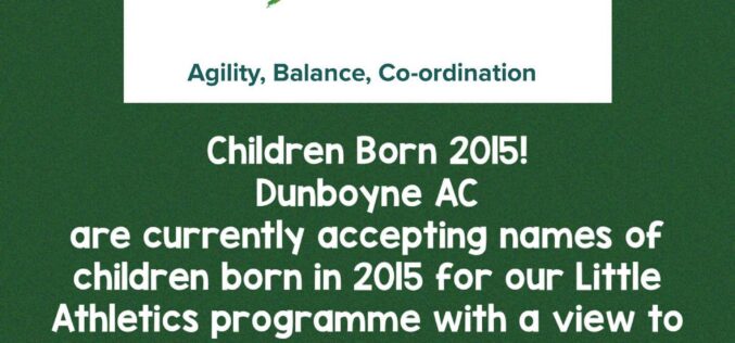Little Athletics for children born in 2015